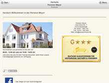 Tablet Screenshot of pensionmeyer.de